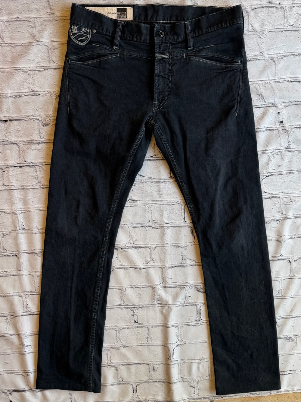 Vintage Y2K Le Jean de Marithe Francois Girbaud jeans Size 31 Slim Black